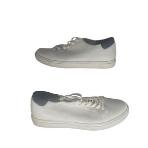 Kenneth Cole White Leather Lace Up Sneakers Mens Size‎ 10M